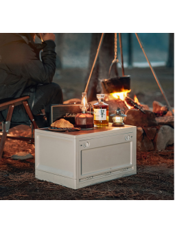 RMAN® 2er Set Aufbewahrungsbox mit Deckel 35L Campingbox mit 4